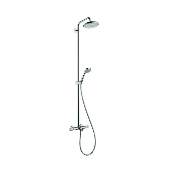 Hansgrohe Croma 220 1 Jet Showerpipe termosztátos zuhanyrendszer kádhoz (27223000-HG)