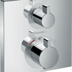 Hansgrohe Ecostat Square falba építhető termosztátos zuhany csaptelep (15712000-HG)