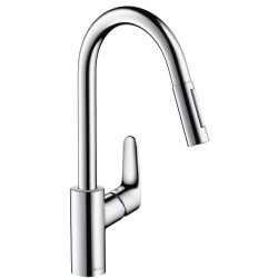 Hansgrohe Focus mosogató csaptelep kihúzható zuhanyfejjel (31815000-HG)