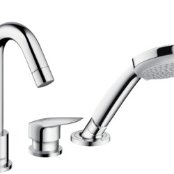 Hansgrohe Logis 3 lyukas kádperemre szerelhető kádcsaptelep (71310000-HG)