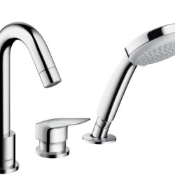 Hansgrohe Logis 3 lyukas kádperemre szerelhető kádcsaptelep (71313000-HG)