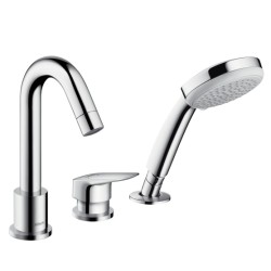 Hansgrohe Logis 3 lyukas kádperemre szerelhető kádcsaptelep (71313000-HG)