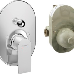 Hansgrohe Rebris E falba építhető kád-és zuhany csaptelep szett (72458000-HG)