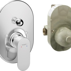 Hansgrohe Rebris S falba építhető kád-és zuhany csaptelep szett (72448000-HG)
