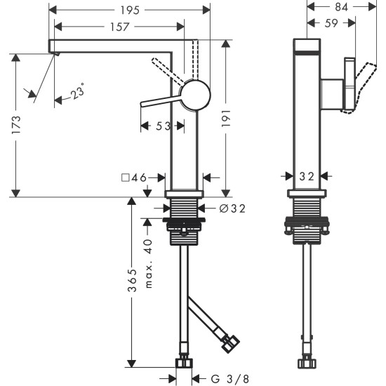 Hansgrohe Tecturis E 150 Fine mosdó csaptelep (73040000-HG)