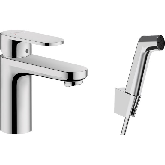 Hansgrohe Vernis Blend 100 mosdó csaptelep, bidé zuhannyal (71215000-HG)