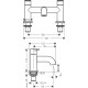 Hansgrohe Vernis Blend 2 lyukas kádperemre szerelhető kádtöltő csaptelep (71442000-HG)