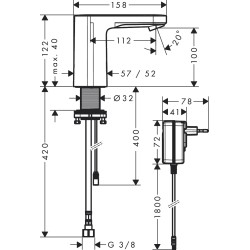 Hansgrohe Vernis Blend elektronikus mosdó csaptelep (71504000-HG)