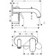 Hansgrohe Vernis Blend fali mosdó csaptelep (71576000-HG)