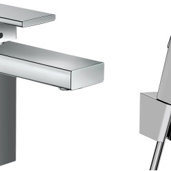 Hansgrohe Vernis Shape 100 mosdó csaptelep, bidé zuhannyal (71216000-HG)