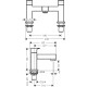 Hansgrohe Vernis Shape 2 lyukas kádperemre szerelhető kádtöltő csaptelep (71452000-HG)