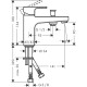 Hansgrohe Vernis Shape Monotrou kádperemre szerelhető kádtöltő-és zuhany csaptelep (71463000-HG)