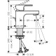 Hansgrohe Vernis Shape 70 mosdó csaptelep (71593000-HG)