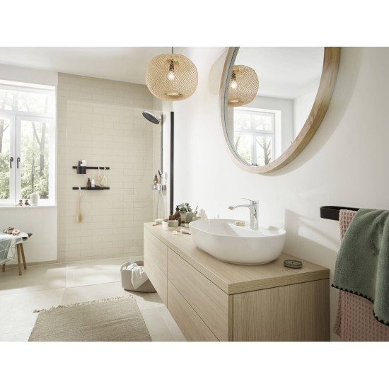 Hansgrohe WallStoris 50 cm-es matt fekete, fali tartósín (27902670-HG)