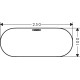 Hansgrohe WallStoris matt fekete fedlap (27925670-HG)