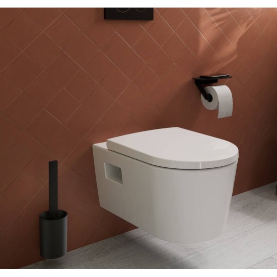 Hansgrohe WallStoris matt fekete WC-kefe tartó (27927670-HG)