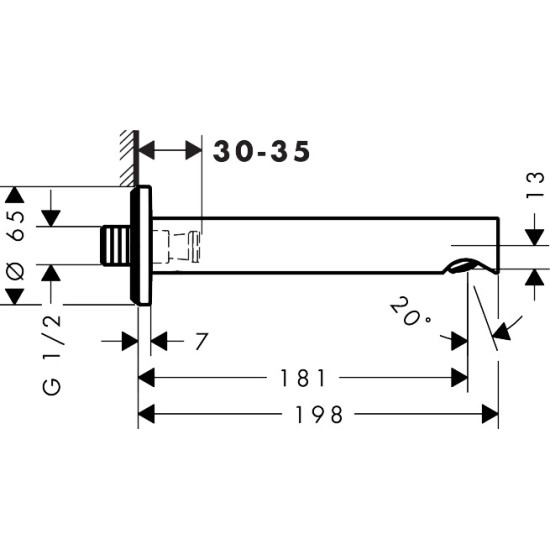 Hansgrohe Zesis S kádbefolyó (74410000-HG)