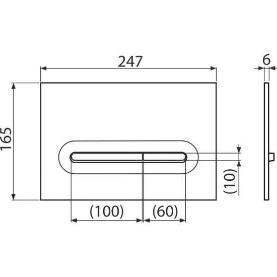 AlcaPlast matt fekete nyomólap (ALC-M1878)