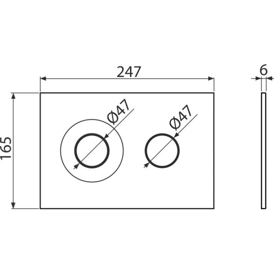 AlcaPlast matt fekete nyomólap (ALC-M1978)