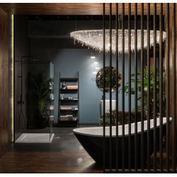 M-Acryl Paradise 180x80 fehér/matt fekete fürdőkád (12409)