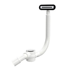 M-Acryl Pro Click-Clack kád le-és túlfolyó, fehér (15247)