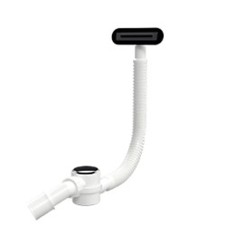 M-Acryl Pro Click-Clack kád le-és túlfolyó, fekete (15246)