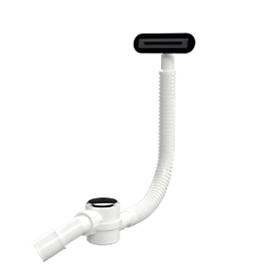 M-Acryl Pro Click-Clack kád le-és túlfolyó, fekete (15246)