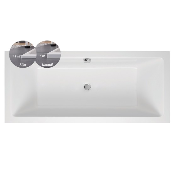 M-Acryl Sabina Slim 180x80 fürdőkád (12388)