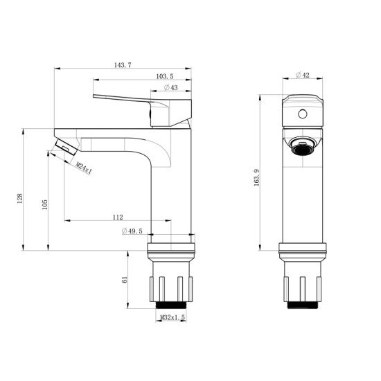 Mofém Hello mosdó csaptelep (823462800)