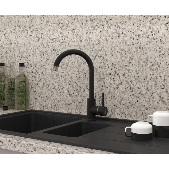 Mofém Junior Evo fekete mosogató csaptelep (25.915.28.0N)