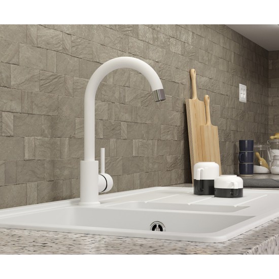 Mofém Junior Evo fehér mosogató csaptelep (25.915.28.0W)