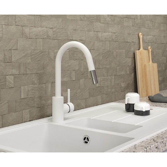 Mofém Junior Evo fehér mosogató csaptelep (25.938.28.0W)
