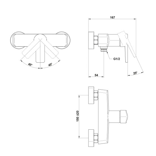 Mofém Mambo Pro zuhany csaptelep (542322800)