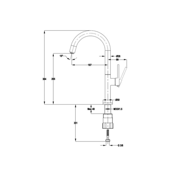 Mofém Pilar mosogató csaptelep (18.262.28.50)
