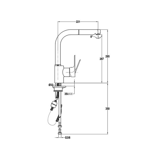 Mofém Trend Plus mosogató csaptelep (32.938.28.00)