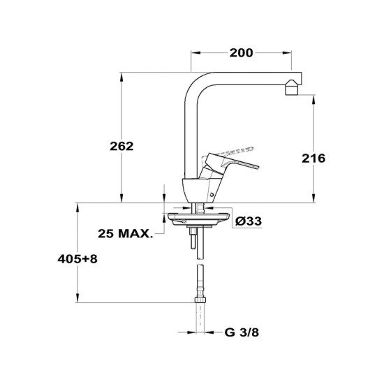 Mofém Zenit mosogató csaptelep (152-1951-01)