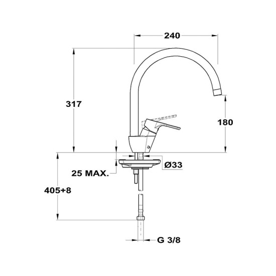 Mofém Zenit mosogató csaptelep (152-1951-02)