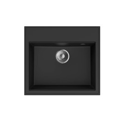 Mofém Zenit 1B metál fekete gránit mosogatótálca (760012801N3)