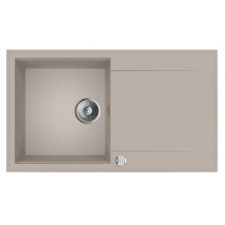 Mofém Zenit 86 1B1D bézs gránit mosogatótálca (760012803B2)