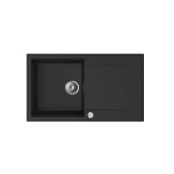 Mofém Zenit 86 1B1D metál fekete gránit mosogatótálca (760012803N3)