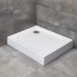 Radaway Delos D 100x75 szögletes akril zuhanytálca, balos levehető előlappal (4D17515-03L)