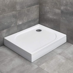 Radaway Delos D 80x75 szögletes akril zuhanytálca, jobbos levehető előlappal (4D87514-03R)