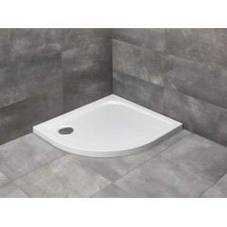 Radaway Delos E 90x80 jobbos íves, aszimmetrikus akril zuhanytálca (SDE8090-01R)