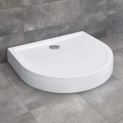 Radaway Delos P 100x90 félköríves akril zuhanytálca, levehető előlappal (4Z19150-03N)