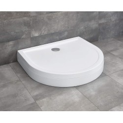 Radaway Delos P 100x90 félköríves akril zuhanytálca, levehető előlappal (4Z19150-03N)