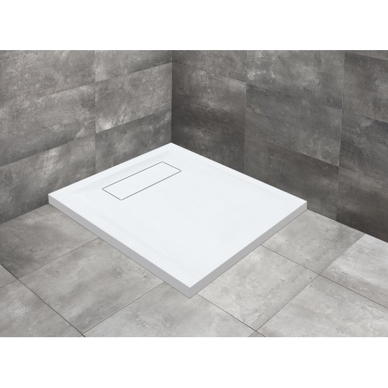 Radaway Doris C 90x90 kőhatású szögletes öntöttmárvány zuhanytálca (DC9090-53)