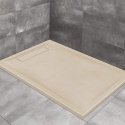 Radaway Doris F 140x90 kőhatású szögletes öntöttmárvány zuhanytálca (DF1490-55)