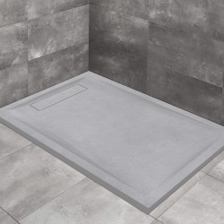 Radaway Doris F 140x90 kőhatású szögletes öntöttmárvány zuhanytálca (DF1490-52)