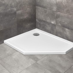 Radaway Doros PT E 100x80 balos ötszögletű aszimmetrikus akril zuhanytálca (SDRPT1080-01L)