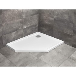Radaway Doros PT E 100x80 jobbos ötszögletű aszimmetrikus akril zuhanytálca (SDRPT1080-01R)